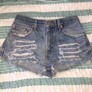 Distressed Vintage 505 Levi Cutoffs (REPOSH)